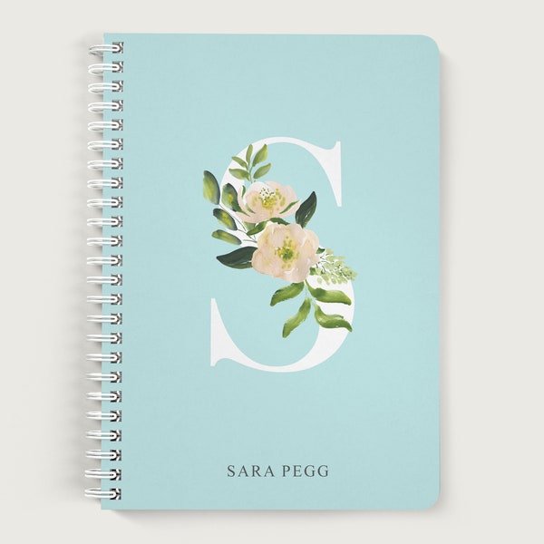 Initial Letter Notebook Etsy