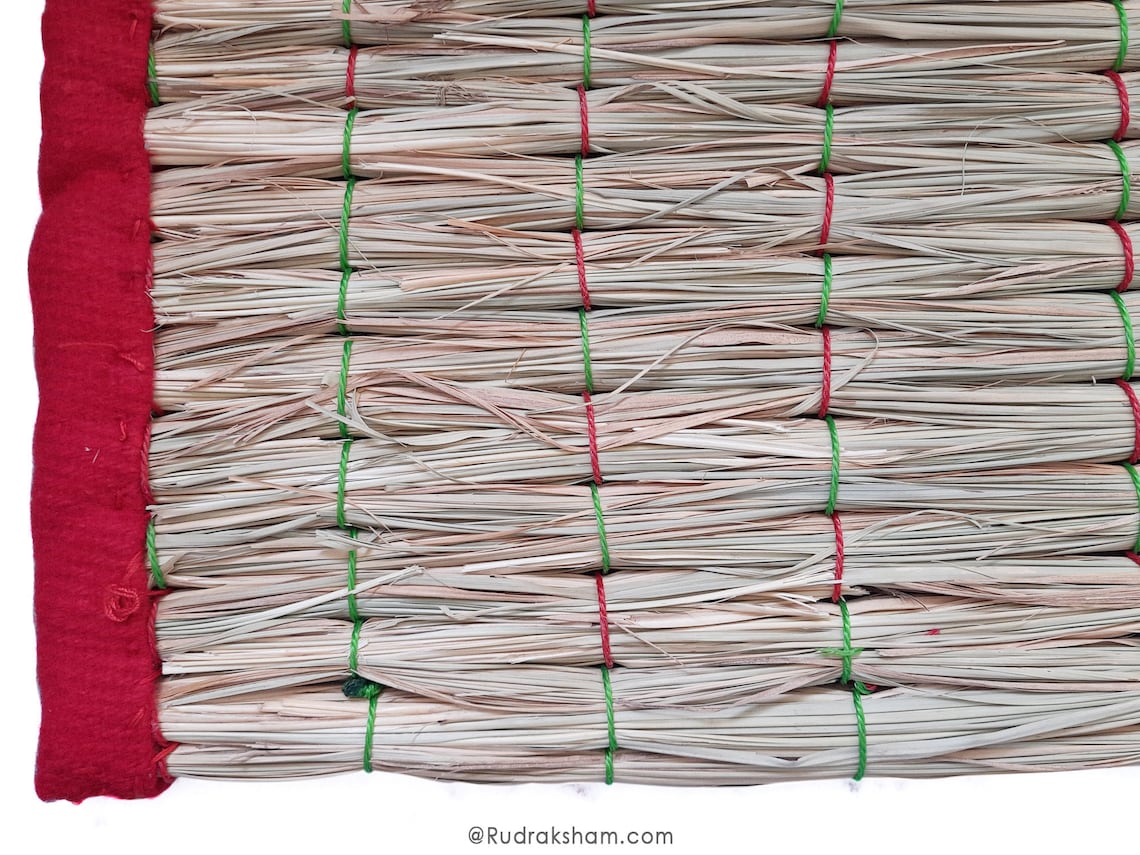 Kusha Grass Meditation Mat Darbha Grass Prayer Mat Prayer Etsy