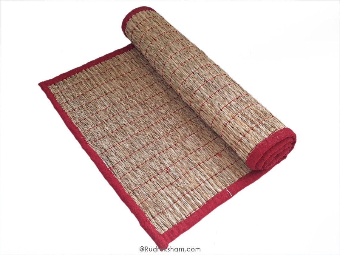 6 Feet Kusha Grass Meditation Mat Darbha Grass Yoga Mat Etsy