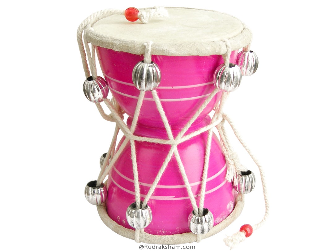 DAMROO 5 Monkey Talking Drum, Indian Traditional Musical Drum Damru