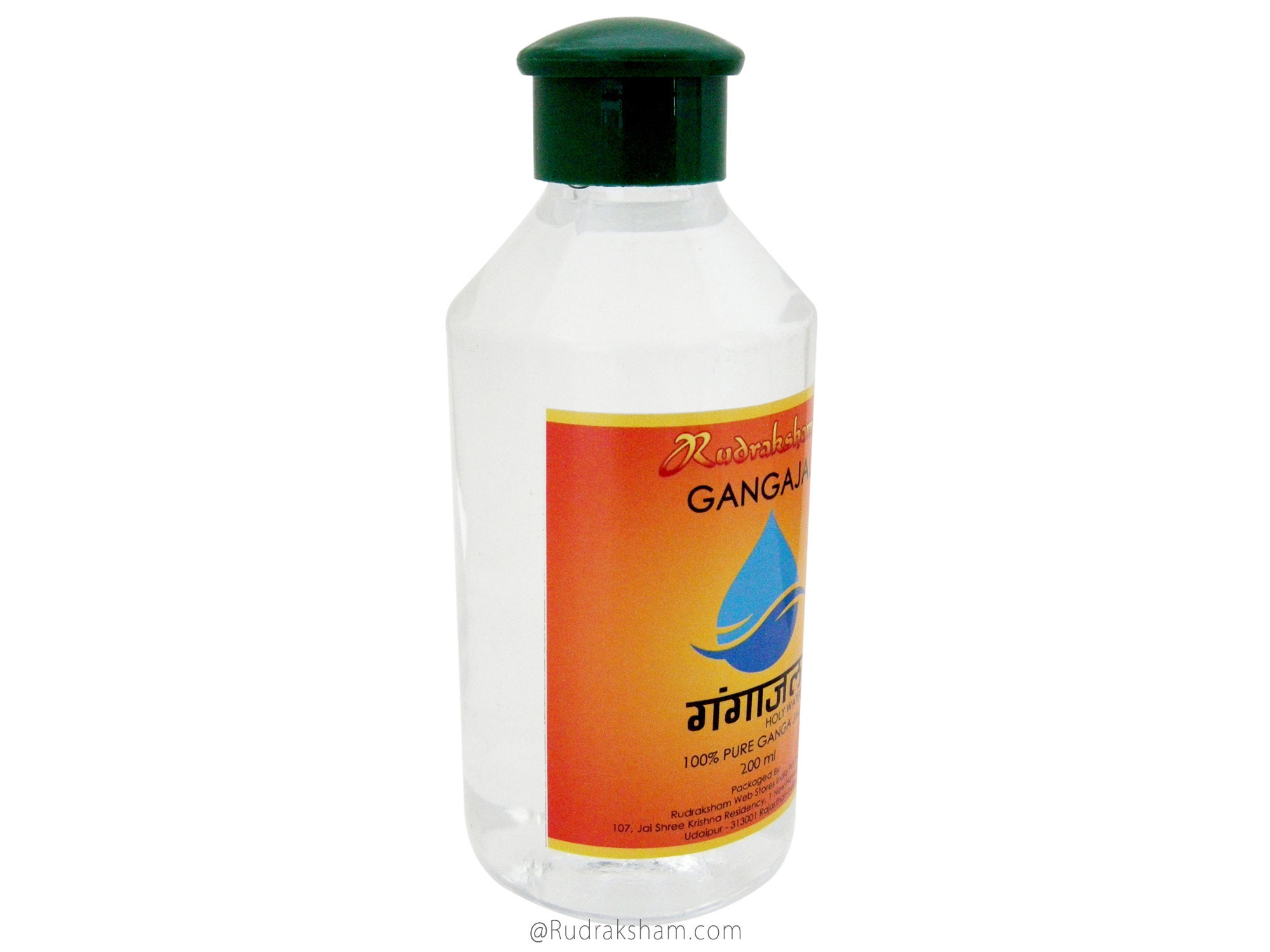 GANGAJAL 200ML | 100 % eau sacrée du Gange pour purification, culte,  cérémonie religieuse, pure religion indienne sacrée Gangotri Gangajal