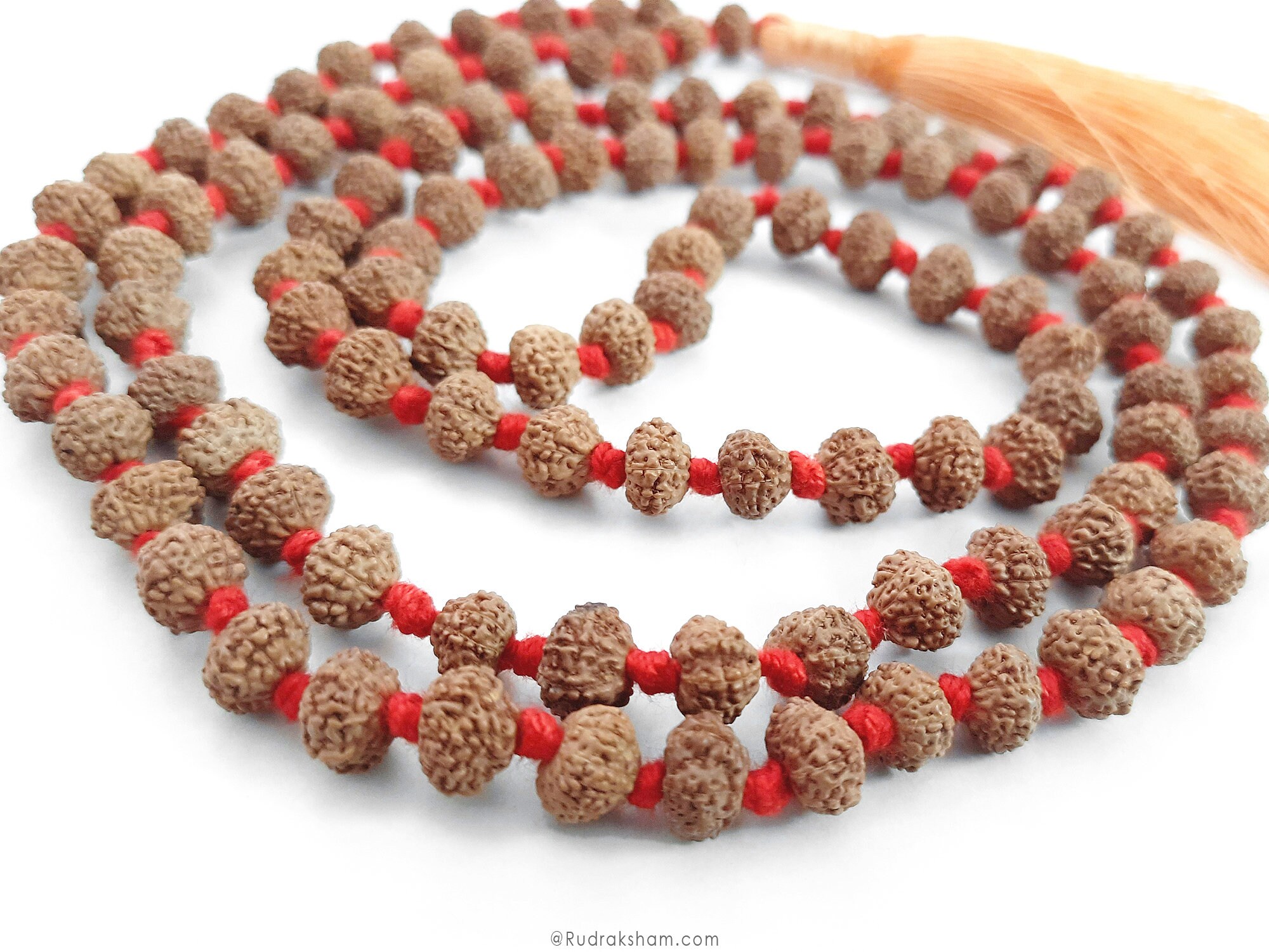 9ムキ(面)ルドラクシャ10mm1連Rudraksha(M) Rudraksham 10 Mukhi Rudraksha Beads Japa Mala Rosary | 108+1