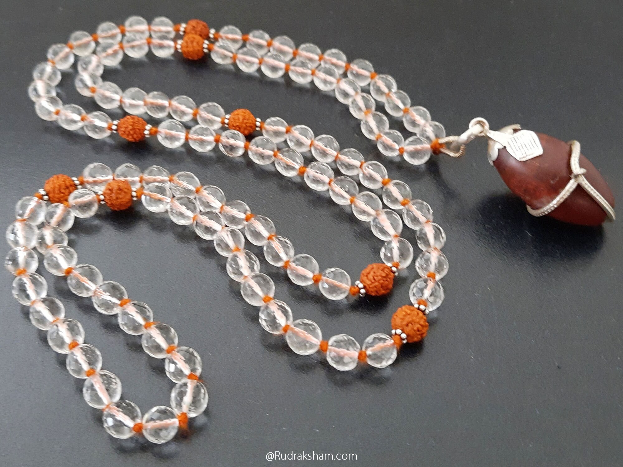 Narmadeshwar Silver Pendant Rudraksha 