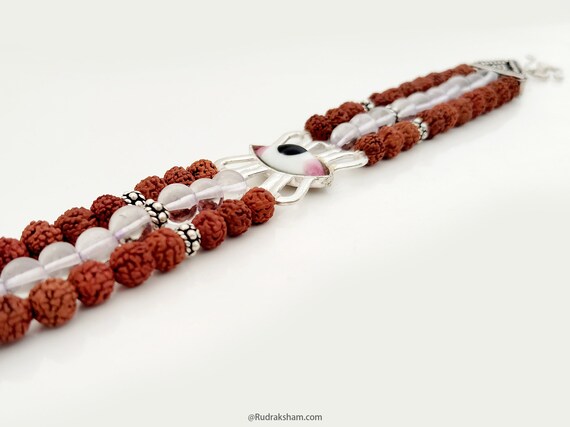 Rudrapuja Natural Quartz Crystal / Sphatik Bracelet 8 mm at Rs 650/piece in  Ahmedabad