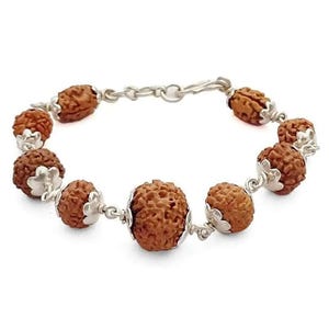 Navgrah Rudraksha Beads Bracelet In Silver | To Pacify All The Nine Planets