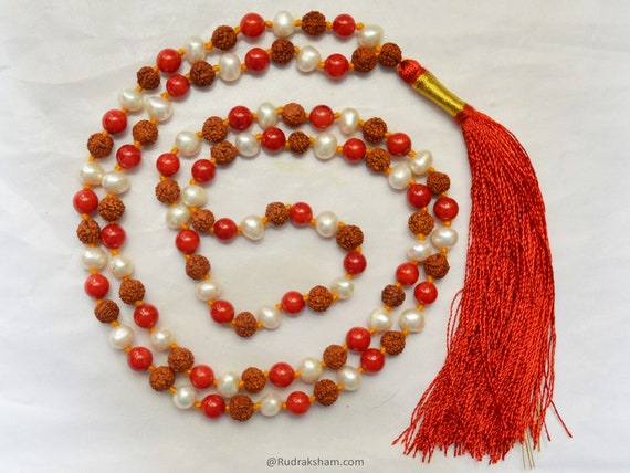 Red pearl shop mala