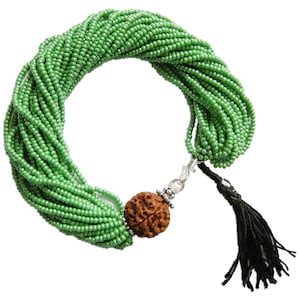 Buy original Energised Five Mukhi Rudraksha Bead bracelet, 2 Mukhi, 3 Mukhi, 4 Mukhi, 6 Mukhi, 7 Mukhi, Seed bead bracelet with Tassel