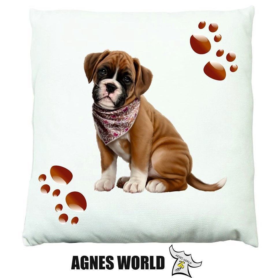 Pet Name Cushion Pillow Cover Paw Personalized Pet Photo Pillow With Name