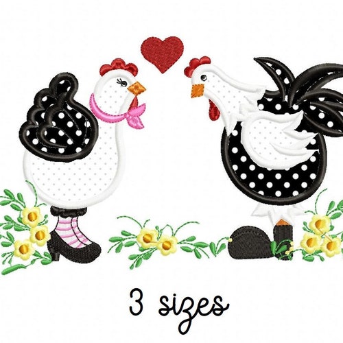 Chicken Embroidery Designs Kitchen Embroidery Design Machine | Etsy