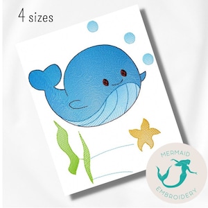 Disegno del ricamo del ragazzo della balena, macchina del disegno del ricamo degli animali, modello di ricamo del marinaio, download istantaneo del file, disegno del ricamo dei bambini