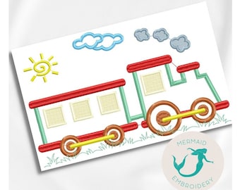 Train embroidery design boy embroidery design machine train embroidery pattern file instant download baby vehicles embroidery