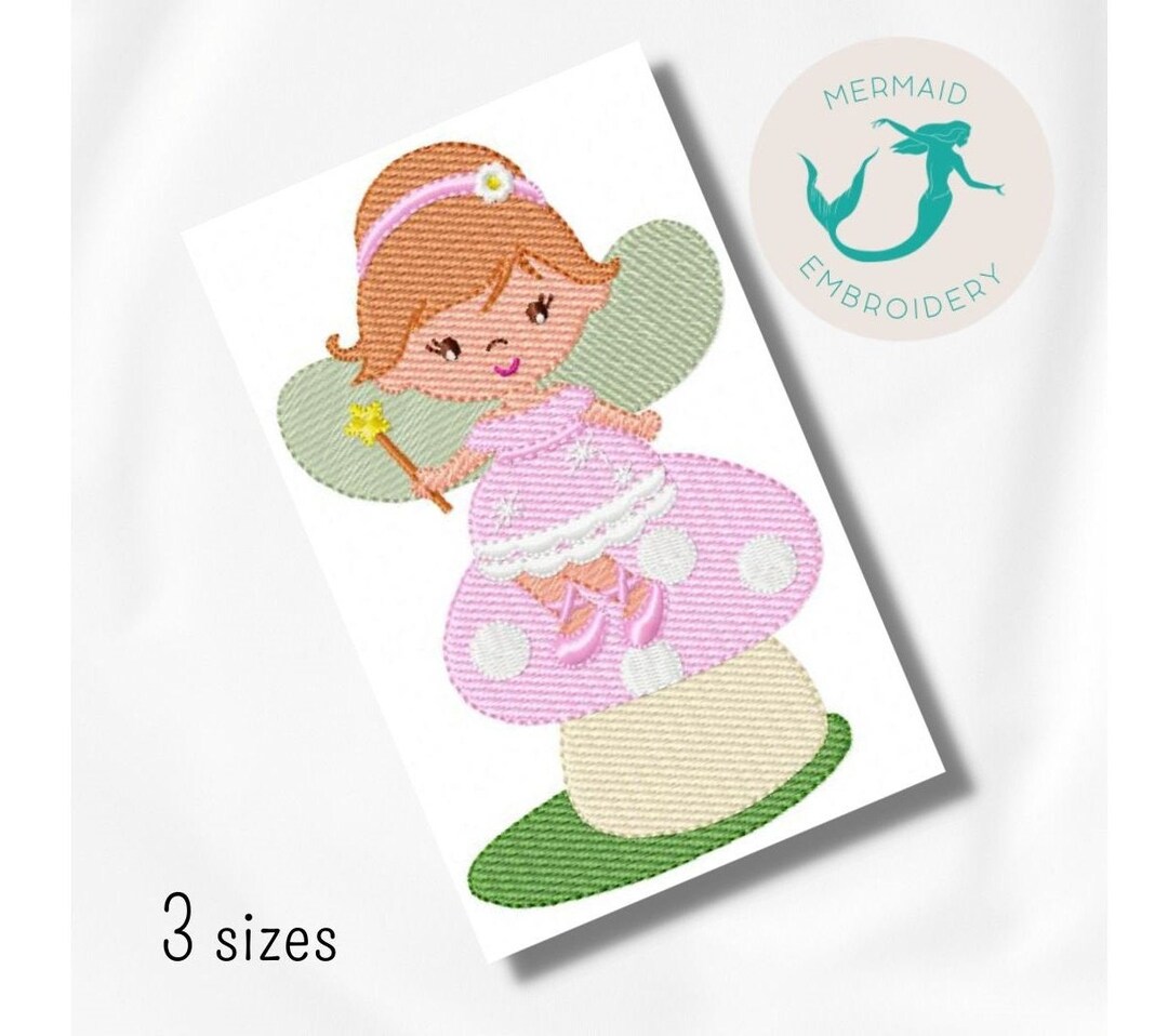 Fairy Embroidery Designs, Girly Embroidery Design Machine, Magical ...