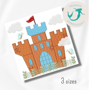Prince&#39;s Castle embroidery design, baby embroidery design machine, newborn embroidery pattern, file instant download, baby embroidery design