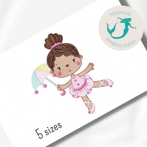 Ballerina Circus 1 embroidery designs, girl embroidery design machine, ballet embroidery pattern,file instant download, baby embroidery