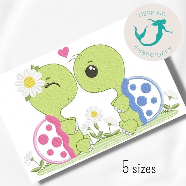 Leuke schildpad borduurwerk ontwerp, dieren borduurwerk ontwerp machine, Zee borduurpatroon, bestand instant te downloaden, baby's borduurwerk ontwerp