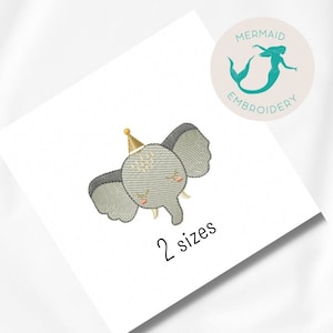 Elephant Boho embroidery design, baby embroidery design machine, Animal embroidery pattern, file instant download, newborn embroidery