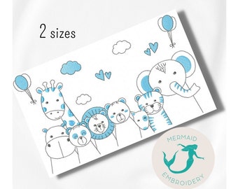 Safari boy embroidery design animals embroidery design machine animals embroidery pattern file instant download babys embroidery design