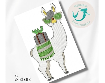 Llama2 embroidery design, baby embroidery design machine, Animals embroidery pattern, file instant download, newborn embroidery