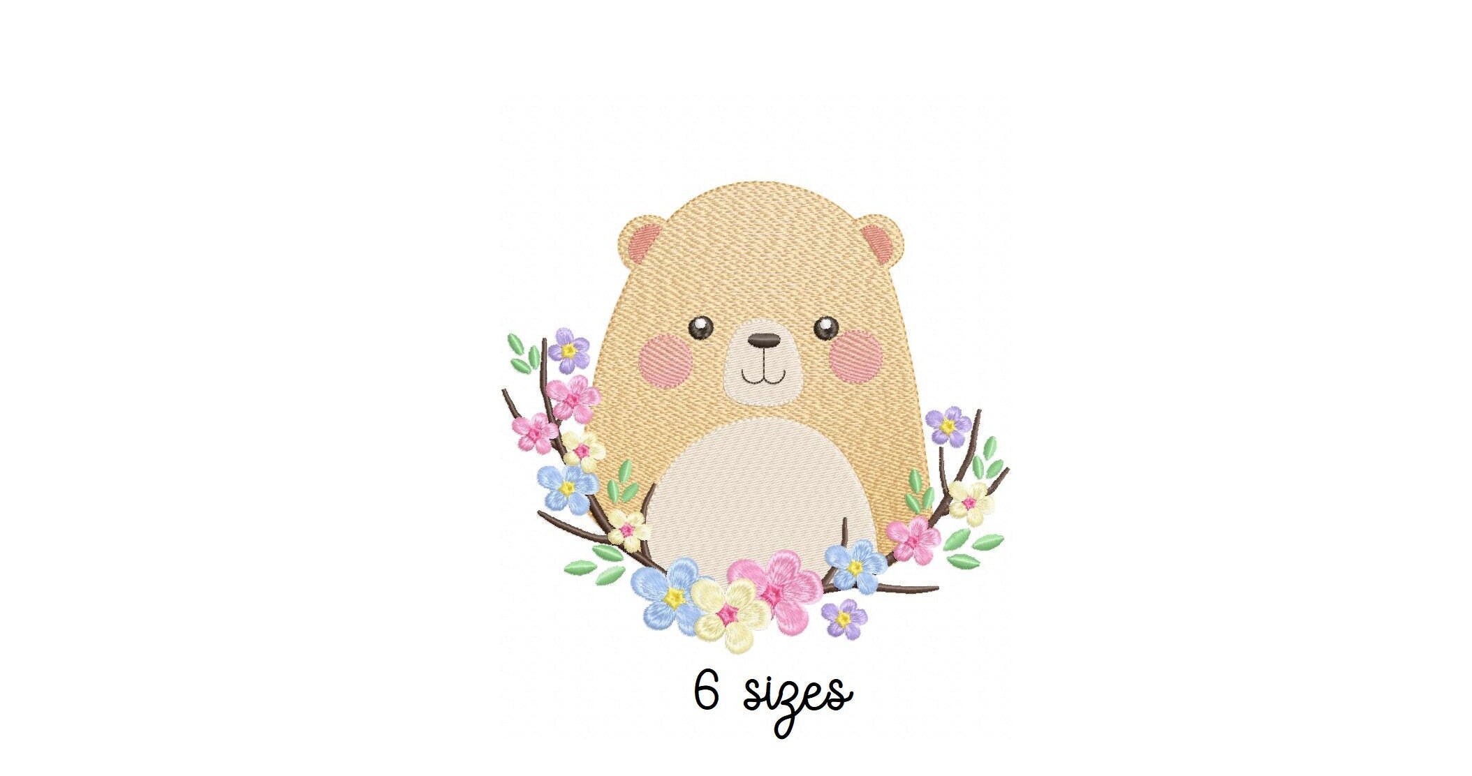 Cute bear embroidery design baby embroidery design machine  etsy Cute bear embroidery design baby embroidery design machine  etsy