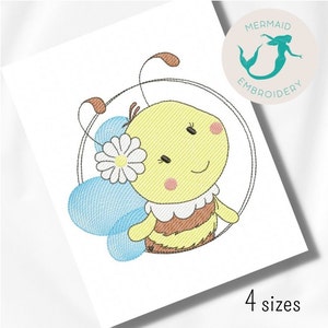 Diseño de bordado de marco de abeja, máquina de diseño de bordado para bebés, patrón de bordado de animales, descarga instantánea de archivos, bordado de recién nacidos