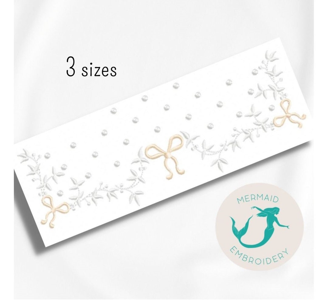 Ribbon Towel Embroidery Design Frames Embroidery Design Machine Crowns