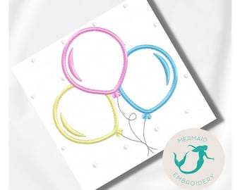 Luftballons Stickdatei, Stickdatei Baby, Stickdatei Maschinenstickerei, Stickdatei Sofort Download, Stickdatei Kinder