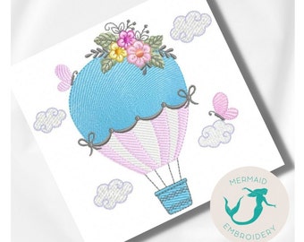 Luftballon Blumen Stickdatei Stickdatei Baby Stickdatei Babystickerei Stickdatei Baby Stickdatei