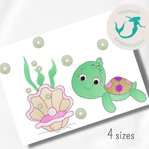 Turtle embroidery design animals embroidery design machine turtle embroidery pattern file instant download babies embroidery design