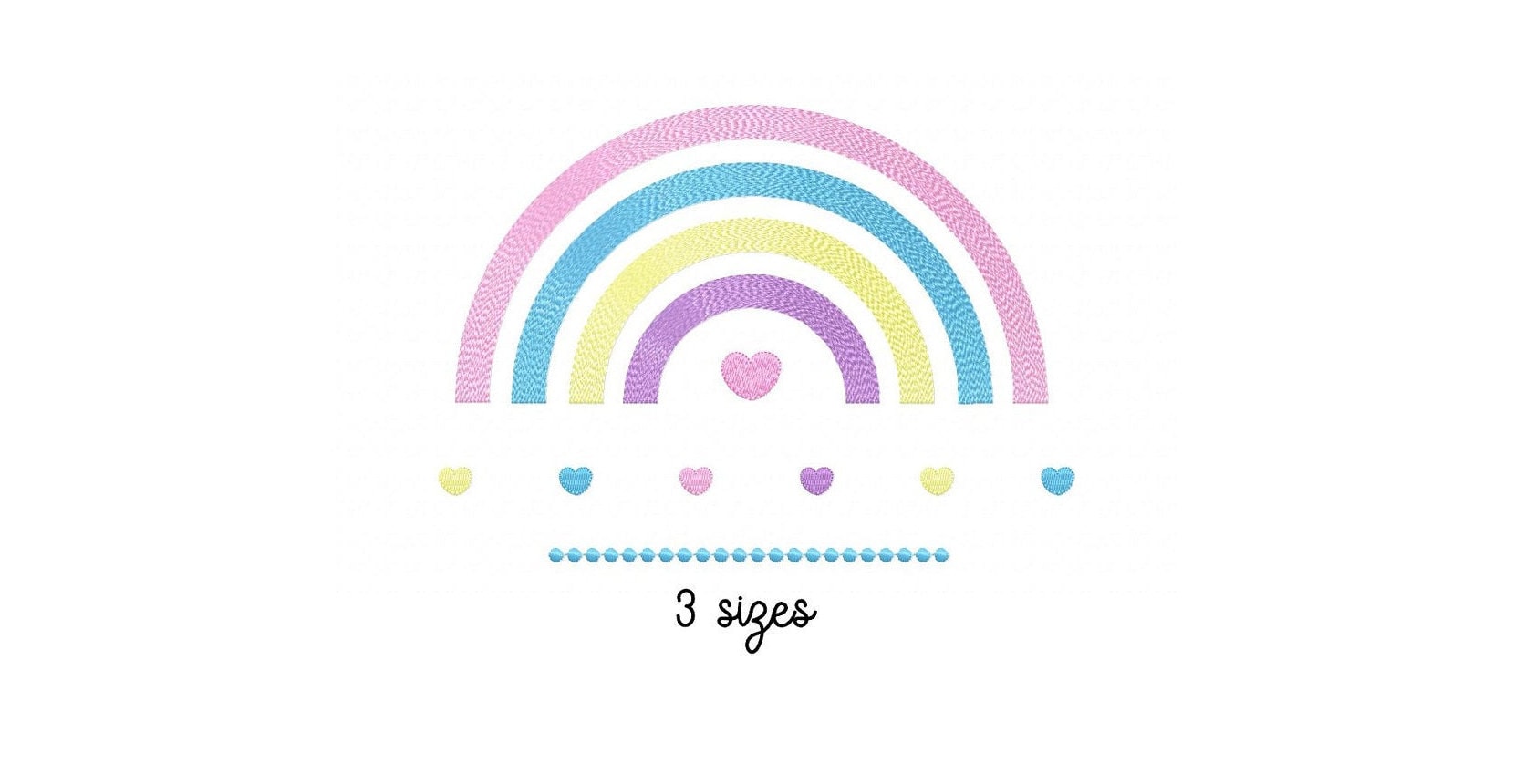 Cute Rainbow Embroidery Design, Baby Embroidery Design Machine, Clouds ...
