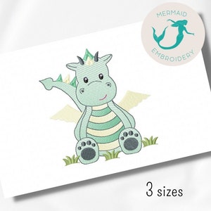 Dragon embroidery design animals embroidery design machine boys embroidery pattern file instant download babys embroidery design