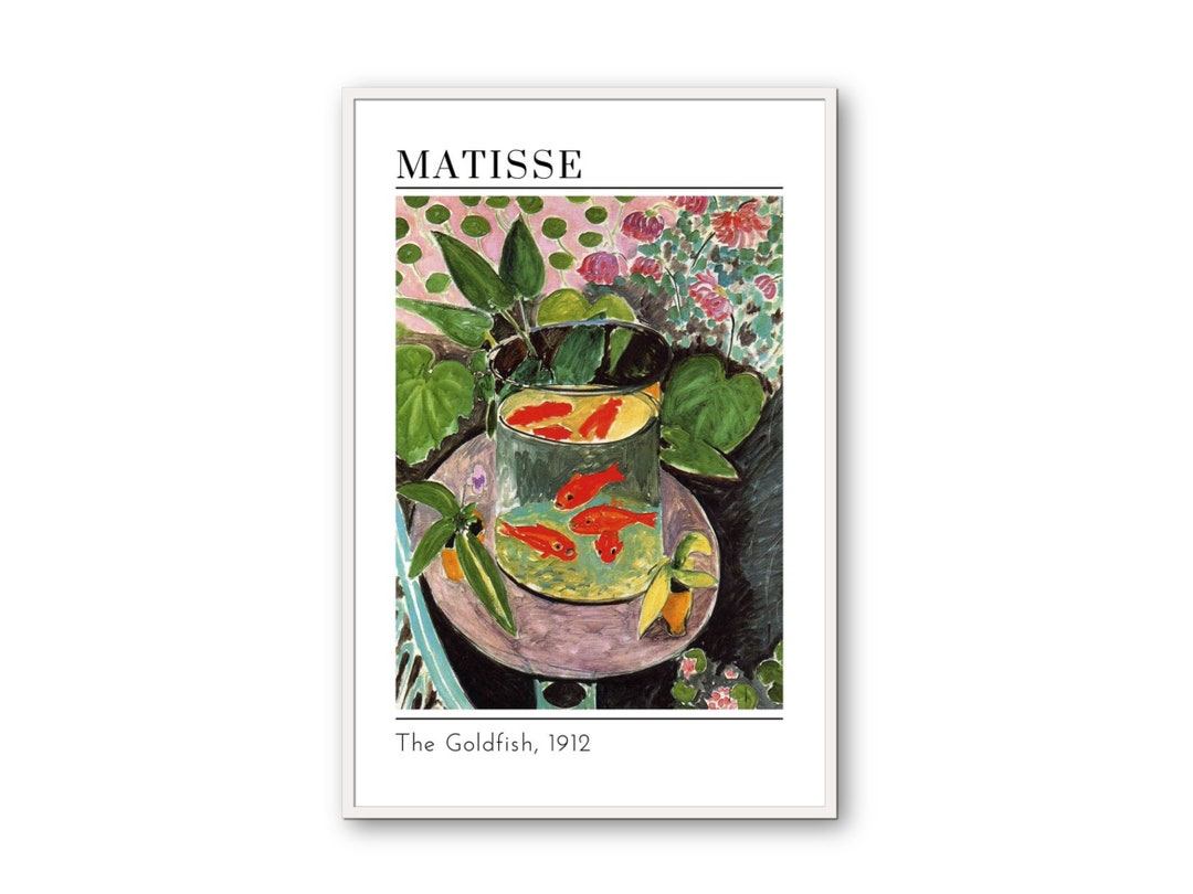 The Goldfish, by Matisse, Mid Century Modern, Matisse Goldfish, Floral ...
