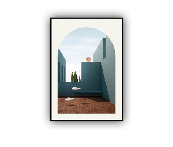 Boho Abstract Wall Art Prints Boho Wall Art Decor Minimalist - Etsy