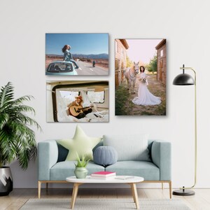 Custom Photo on Canvas, Personalized Canvas, Custom Birthday Gift, Wedding Gift, Wall Decor Canvas, Custom Gift, Family Photos on Canvas