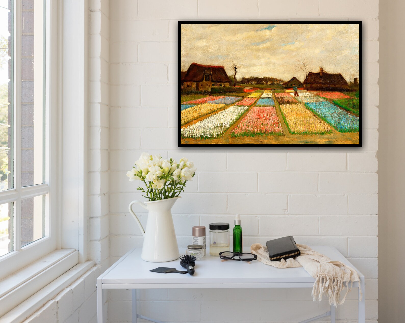 Flower Beds of Holland 1883 by Vincent Van Gogh Oil Painting Etsy