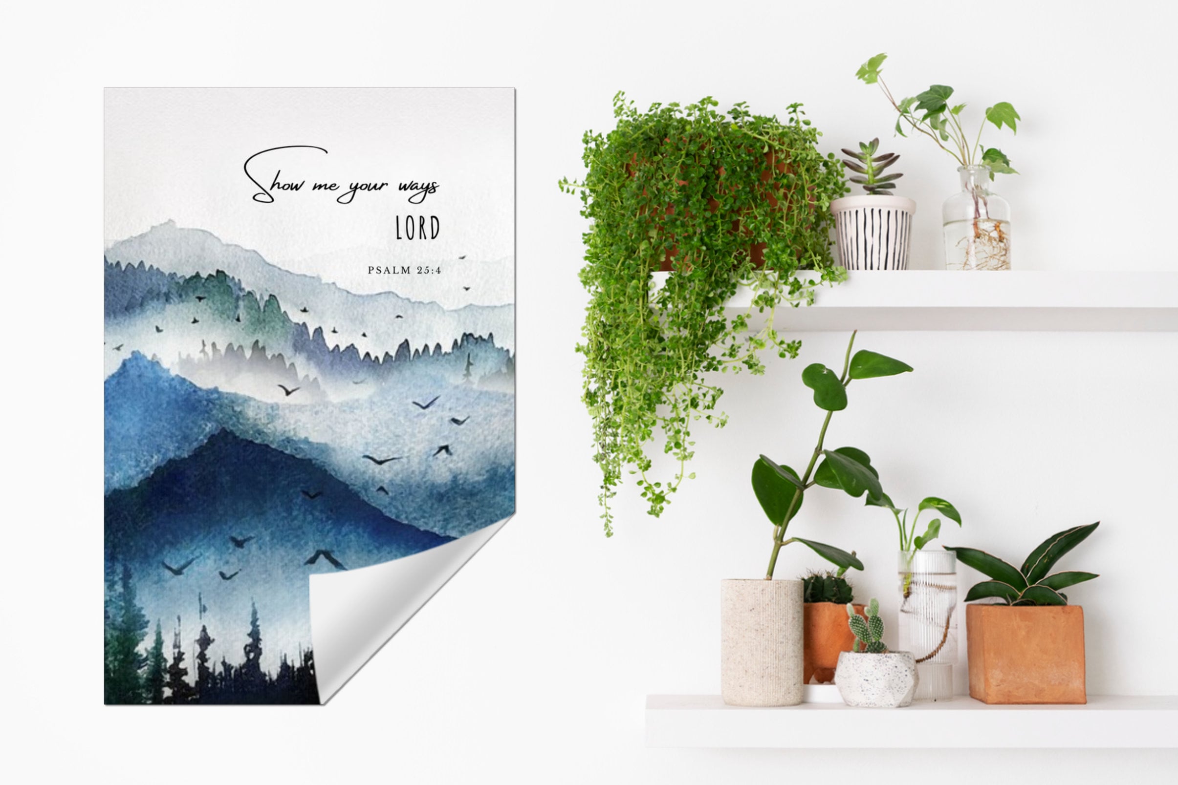 Watercolor Mountains Wall Art Wilderness Art Prints - Etsy