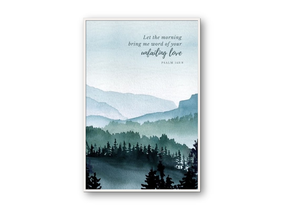 Watercolor Mountains Wall Art, Wilderness Art Prints, Christian Quote ...