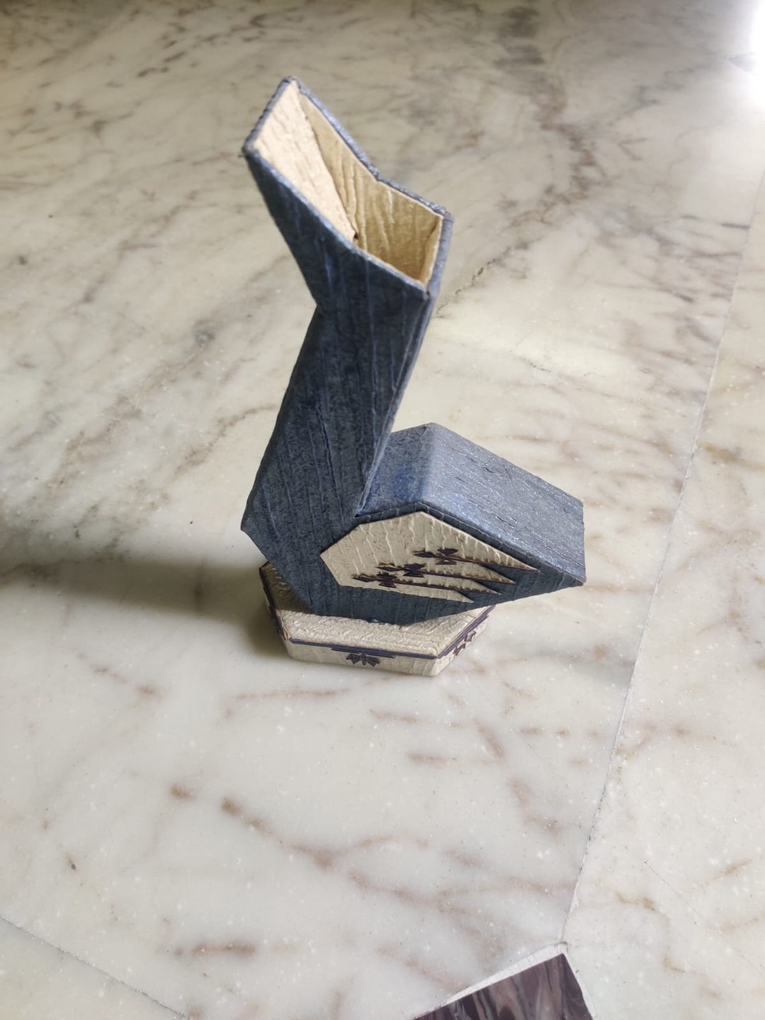 Paper Mache Bottle Vase Recycled Paper Pulp Bottle Etsy