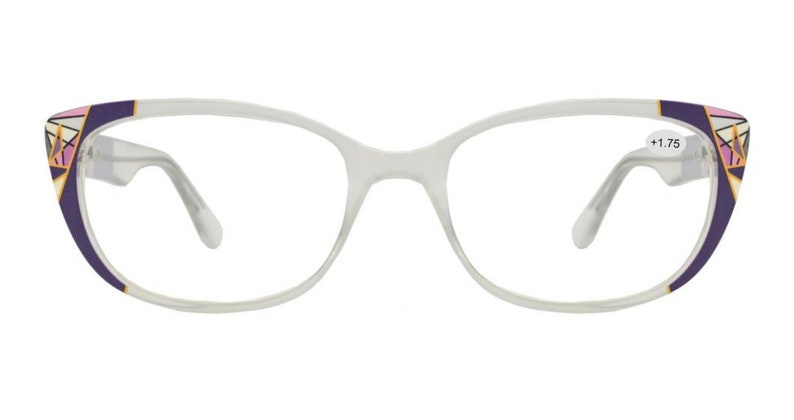 Clear Cat Eye Reading Glasses RX ABLE spectacles