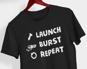 Beyblade Burst T-Shirt | Launch Burst Repeat, Blader Fan Gift