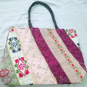 Bonito bolso Banjara tribal indio hecho a mano, antiguo, reciclado, GRANDE, bohemio, hippie, étnico, para trabajo, bolso de hombro, gitano, hobo, bolso para mujer.