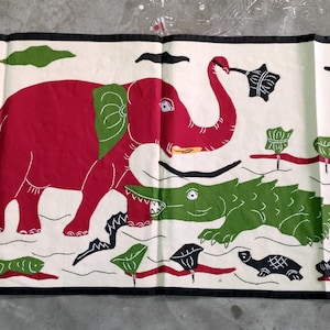 ガジェンドラ モクシャ タペストリー 象 ハンドメイド タペストリー 動物 パッチワーク インド綿 壁掛け 部屋 ボヘミアン 壁装飾 ホームデコレーション