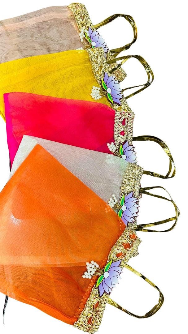 Trending organza Handmade Indian Potli Bags: Wedding Favor Pouches, Ethnic return Gift (100-200 pcs)