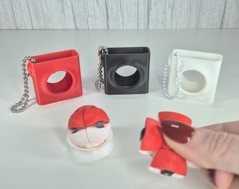 Zorble Pokéball Pocket Popper, jouet anti-stress, porte-clés, compagnon de poche pour TDAH, soulage le stress et l'anxiété, idéal pour l'ASMR, style Pokémon