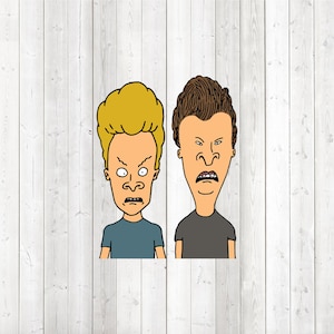 Les visages des grandes séries télévisées des années 90 ; couleur, noir et blanc et séparé. Fichier de découpe vectorielle pour Silhouette Cameo et Cricut ; SVG, Studio3, PNG.