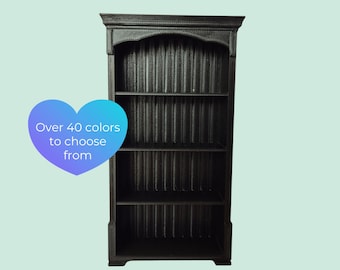 Miniature bookcase, Victorian style, Book Nook, mini library, bookshelf, DIY, do-it-yourself books, dollhouse interior