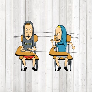 Les personnages de la série télévisée des années 90. Couleur, noir et blanc et différent. Fichier de découpe vectorielle pour Silhouette Cameo et Cricut ; SVG, Studio3, PNG + EPS.