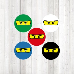 Speelgoed figuur - gemaskerd gezicht; full color. Vector snijbestand voor Silhouette Cameo en Cricut; SVG, Studio3, PNG + EPS.