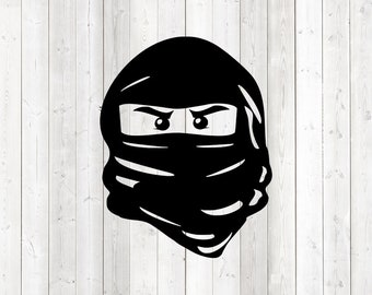 Toy figure - masked face. Vector cutting file for Silhouette Cameo and Cricut; SVG, Studio3, PNG + EPS.