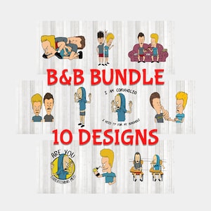 BIG B&B bundle with 10 different designs; in color and black and white. Vector cutting files for Silhouette Cameo and Cricut; SVG, Studio3, PNG.