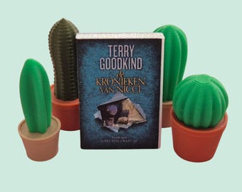 Mini cactus for mini bookcase, book nook, mini library, bookshelf, DIY, do-it-yourself books, dollhouse interior